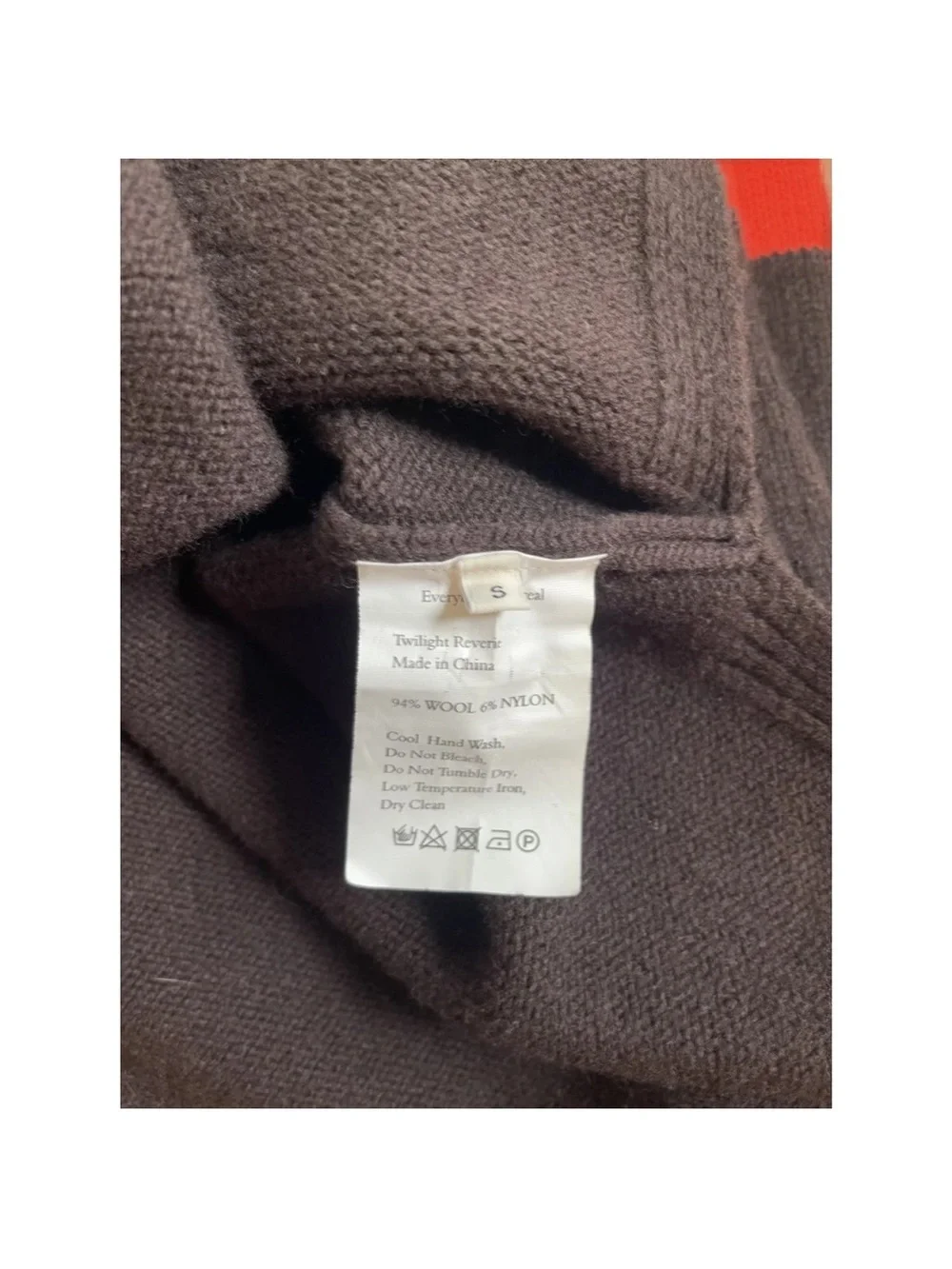 Wales Bonner Red, Black & Cream V-Neck Rugby Sweater